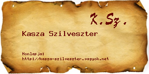 Kasza Szilveszter névjegykártya